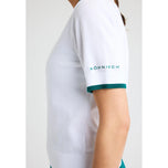 Rohnisch Damen Swing Gestricktes Golf-Poloshirt – Weiß