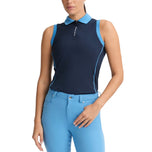 Kemeja Polo Golf Ultra Ultra Viola Wanita UV Tanpa Lengan