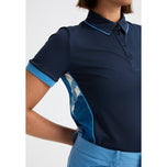 ROHNISCH Dames Ultra Viola UV Golfshirt met korte mouwen - Navy