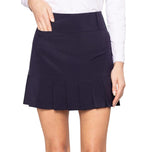 Golftini Women's Susan Performance 17.5" Full Pleat Golf Skort - Navy