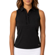 Golftini Wanita Keren Wanita Lengan Golf Polo Shirt - Sand Bar