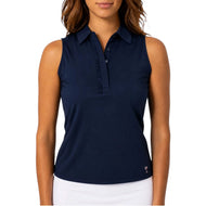 Golftini Wanita Keren Wanita Lengan Golf Polo Shirt - Sand Bar