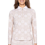 Golftini Women's Cool Girl à manches longues Golf Polo - Sand Bar