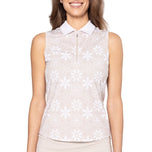 Golftini Wanita Keren Wanita Lengan Golf Polo Shirt - Sand Bar