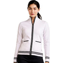 Nivo Women's Scarlet Full Zip Knitted Golf Cardigan - White