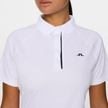 J.Lindeberg Women’s Tara Golf Polo Shirt - Puti