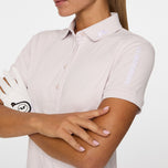 J.Lindeberg Women’s Tour Tech Golf Polo Shirt - Grey Lilac