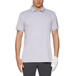 J.Lindeberg Tur Tech Reguler Fit Golf Polo Shirt - Light Grey Melange