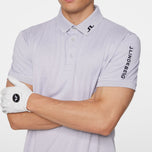 J.Lindeberg Tur Tech Reguler Fit Golf Polo Shirt - Light Grey Melange