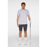 J.Lindeberg Tur Tech Reguler Fit Golf Polo Shirt - Light Grey Melange