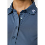 J.Lindeberg Wanita Tur Golf Golf Polo Shirt - Vintage Indigo