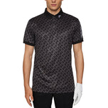 J.Lindeberg TOCH Tech Fit Print Golf Polo Polo - Tour Geo Tonal Black