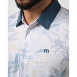 Travis Mathew vedergewicht Drift golfpoloshirt - wit