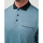 Travis Mathew Featherweight Pocket Golf Golf Polo Shirt - Captains Blue