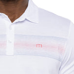 Travis Mathew Paper Map Golf Polo Shirt - White