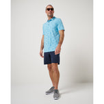 Travis Mathew Port Day Golf Shirt - Luftblau