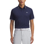 Under Armour Drive Sport Jacquard Golf Polo Shirt - Mitternacht Marine/Weiß