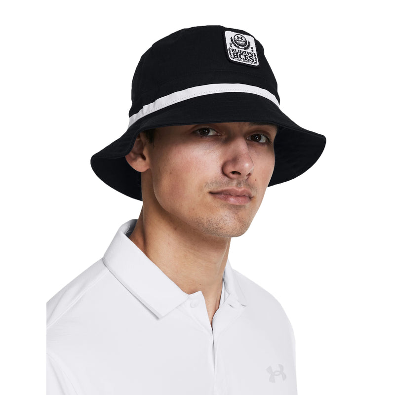 Under Armour Driver Golf Bucket Hat - Black / Black