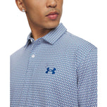 Under Armour Match Play Polo Golfshirt - Wit/Blauw