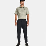 Under Armour Playoff 2.0 Jacquard Golf Polo Shirt - Grove Green/Olive Tint