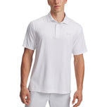 Under Armour Playoff 3.0 bedrukt polo-golfshirt - wit/halo grijs