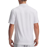 Under Armour Playoff 3.0 bedrukt polo-golfshirt - wit/halo grijs