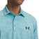 Under Armour Playoff 3.0 Print Golf Polo Shirt - Blue Haze/Midnight Navy