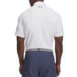 Under Armour Playoff 3.0 Print Golf Polo Shirt - White/Distant Grey