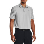 Sa ilalim ng Armor Playoff Heather Golf Polo Shirt - Mod Grey/Pitch Grey