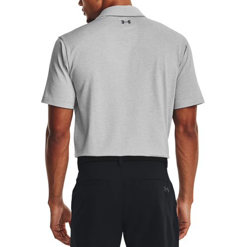 Under Armour Playoff Heather Golf Polo Shirt - Mod Grey/Pitch Grey