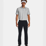 Sa ilalim ng Armor Playoff Heather Golf Polo Shirt - Mod Grey/Pitch Grey