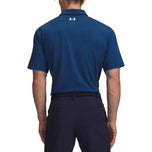 Under Armour Playoff Stripe Golf Polo Shirt - Midnight Navy/Varsity Blue