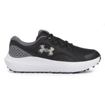 Under Armour Surge Spiceless Golf Shoes - Black/Castlerock