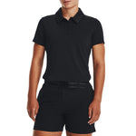 Under Armour Women's Playoff Golf Polo Shirt - Black