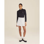 Malbon 女式 Venus 長袖高爾夫 Polo 衫 - 黑色