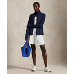 RLX Ralph Lauren Frauen coole Wollhybrid -Performance Vollzip -Jacke - raffinierte Marine