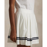RLX Ralph Lauren Lauren's Women's Stretch Golf Golf Skort - Keramik Putih/Angkatan Laut
