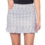 Golftini Frauenfeier Skort 17,5 "Golf Skort - Weißer Druck