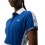 J.Lindeberg Women's Damai Golf Polo Shirt - Estate Blue