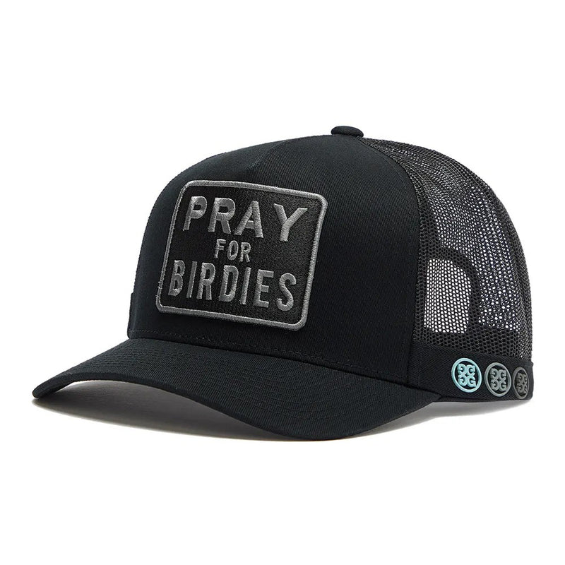 G/Fore Pray For Birdies Trucker Golf Hat - Onyx