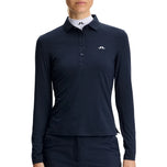 Kaos Polo Golf Lengan Panjang Flor Wanita J.Lindeberg - JL Navy