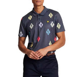 Lyle et Scott Polka Diamond Polo Golf Shirt - Marine