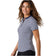 Nivo Dames Lynda Mock Neck Golfshirt - Marine/Wit