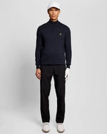 Lyle & Scott Quarter Zip Knitted Golf Jumper - Dark Navy