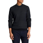 Lyle And Scott Golf Grid Crew Neck Jumper - Dark Navy