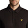 Lyle & Scott Monogram Jacquard Golf Polo Shirt - Jet Black