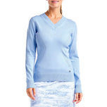Nivo Frauen Nicole V -Neck -Pullover - Kirsche