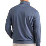 Peter Millar Perth 混色性能四分之一拉鍊 - 海軍藍