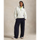 Rlx Ralph Lauren Frauenfleece -Halbzip -Pullover - Creme Multi