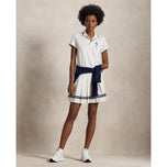 RLX Ralph Lauren Lauren's Women's Stretch Golf Golf Skort - Keramik Putih/Angkatan Laut